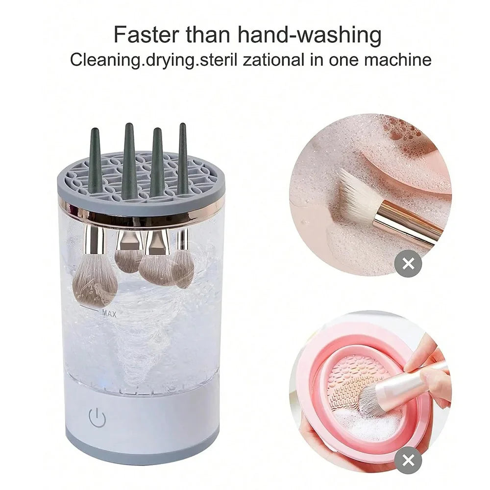 Automatic Makeup Brush Cleaner 