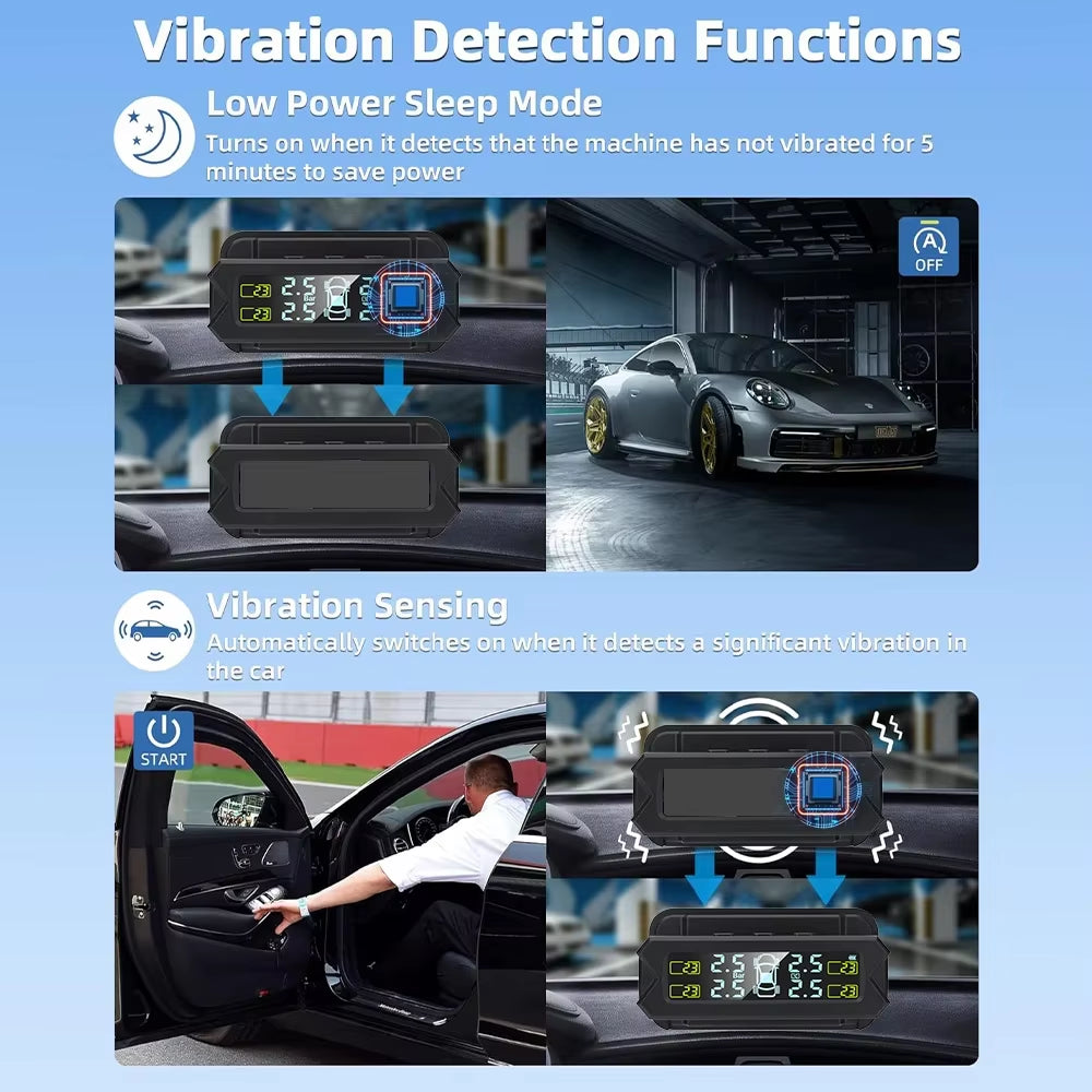 Auto Tire Pressure Monitoring System Digital Display