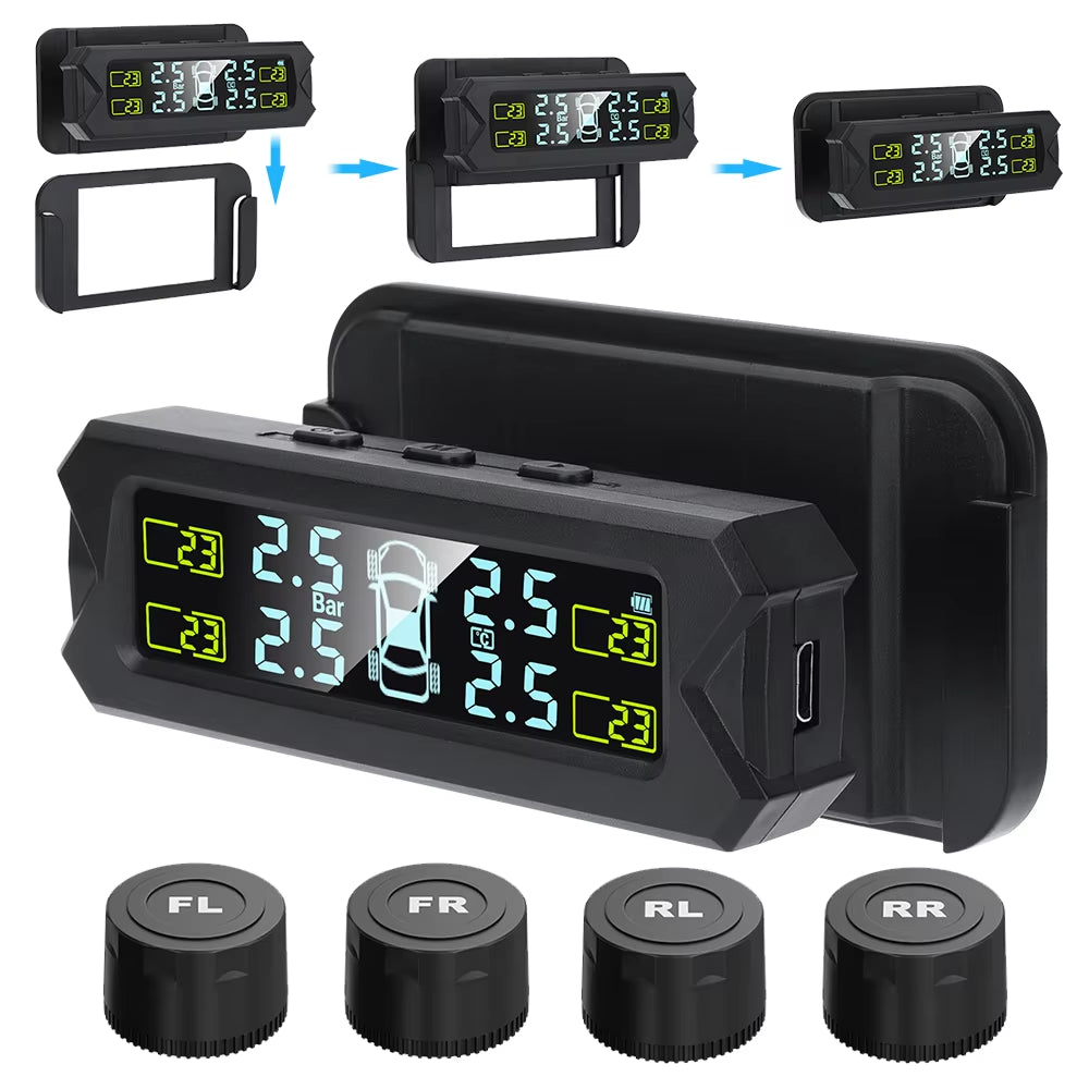 Auto Tire Pressure Monitoring System Digital Display