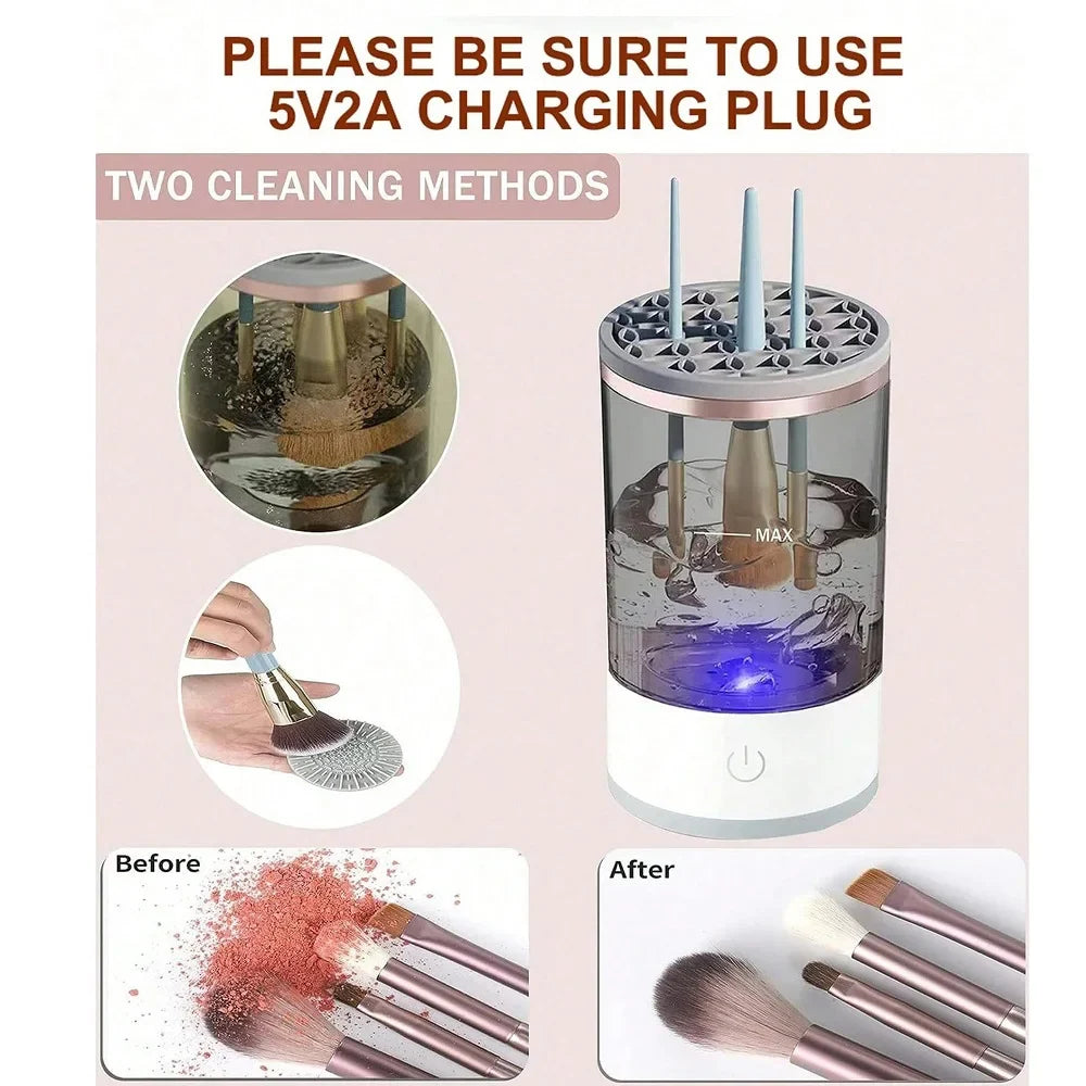 Automatic Makeup Brush Cleaner 